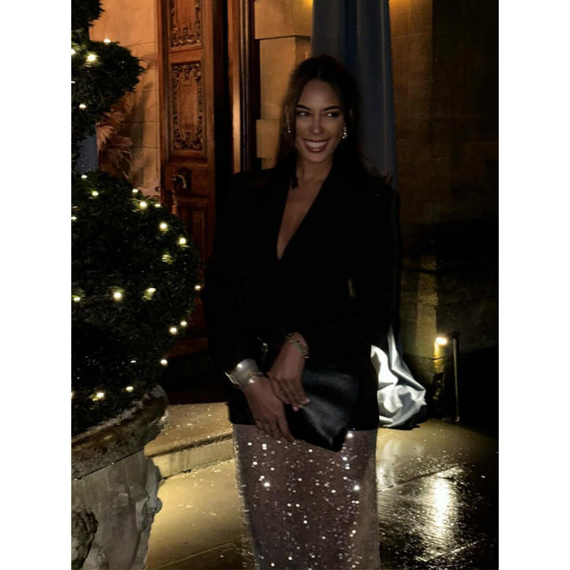 Damer elegant kavaj i oversized snitt med snyggt slag Mirla-Eva Jonsson