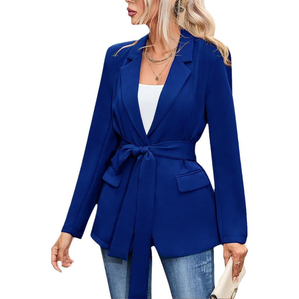 Damer elegant kavaj med bälte Mirla-Eva Jonsson