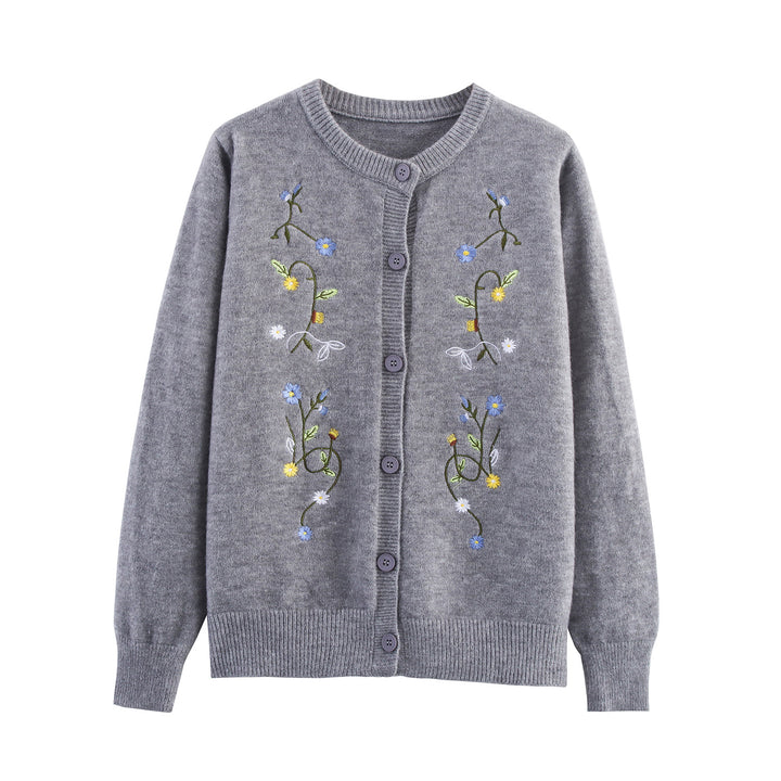 Damer elegant kofta med blommiga broderier Mirla-Eva Jonsson