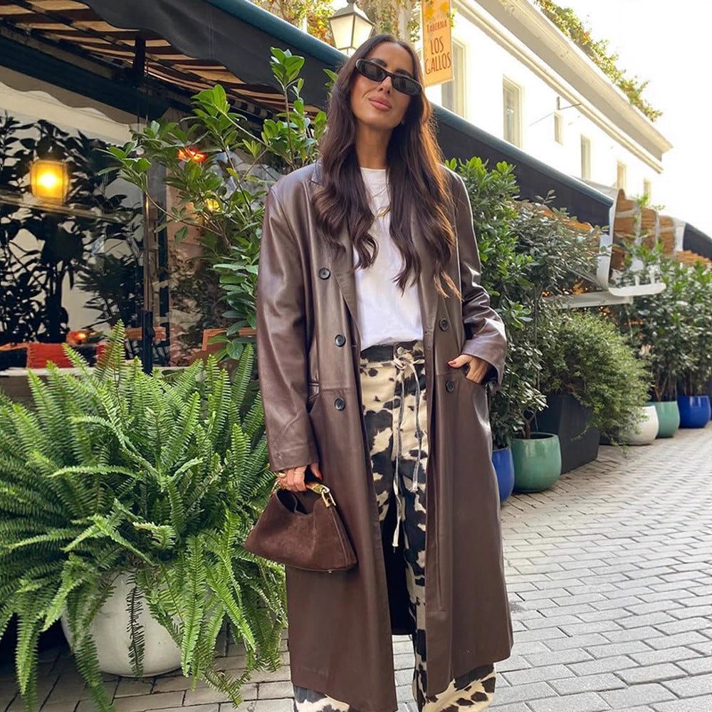 Damer elegant konstläderjacka Mirla-Eva Jonsson