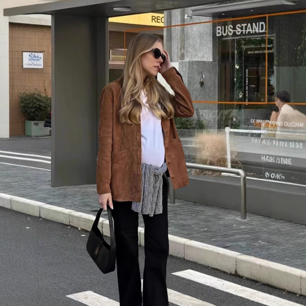 Damer elegant konstläderjacka Mirla-Eva Jonsson