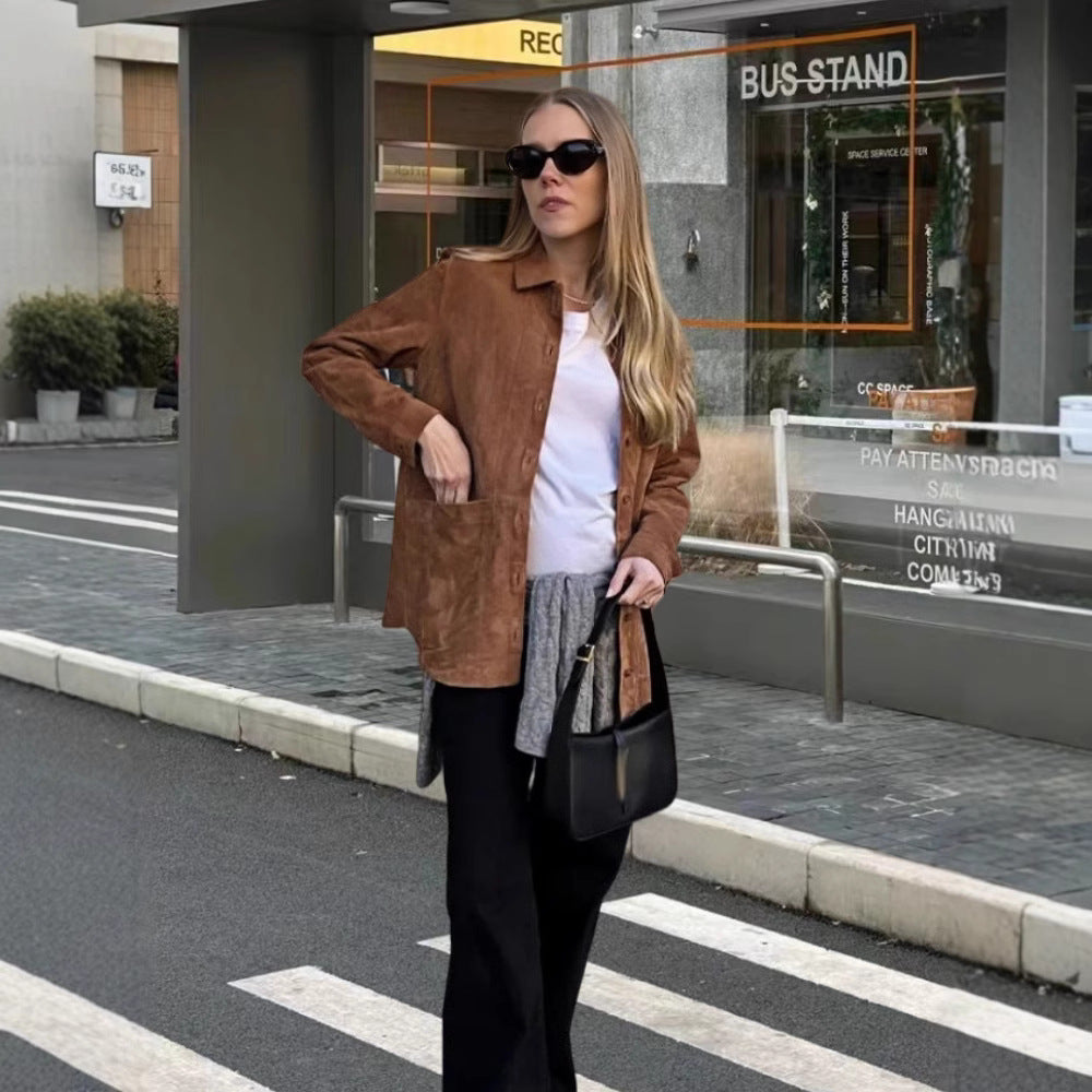 Damer elegant konstläderjacka Mirla-Eva Jonsson
