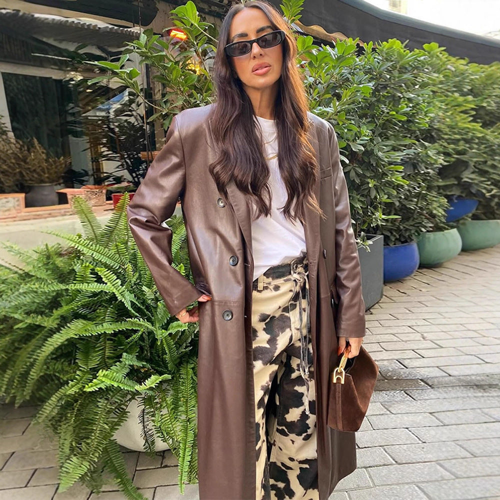 Damer elegant konstläderjacka Mirla-Eva Jonsson