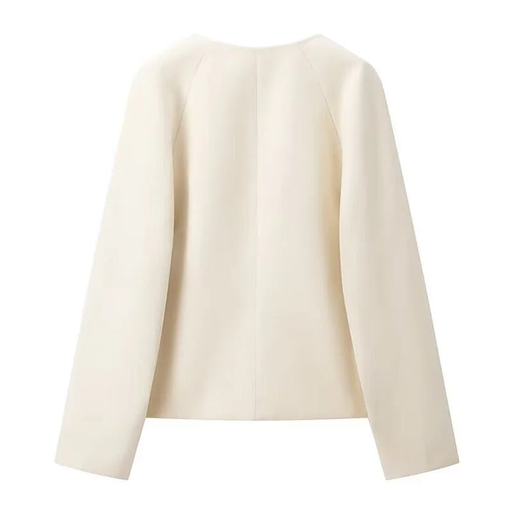Damer elegant kort jacka med praktiska spännen Mirla-Eva Jonsson