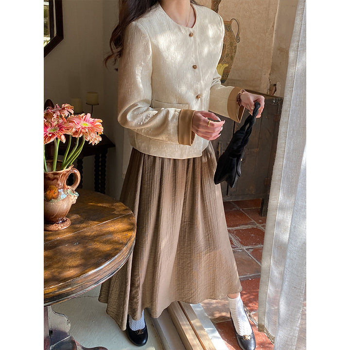 Damer elegant kortare blazer med dekorativa knappdetaljer Mirla-Eva Jonsson