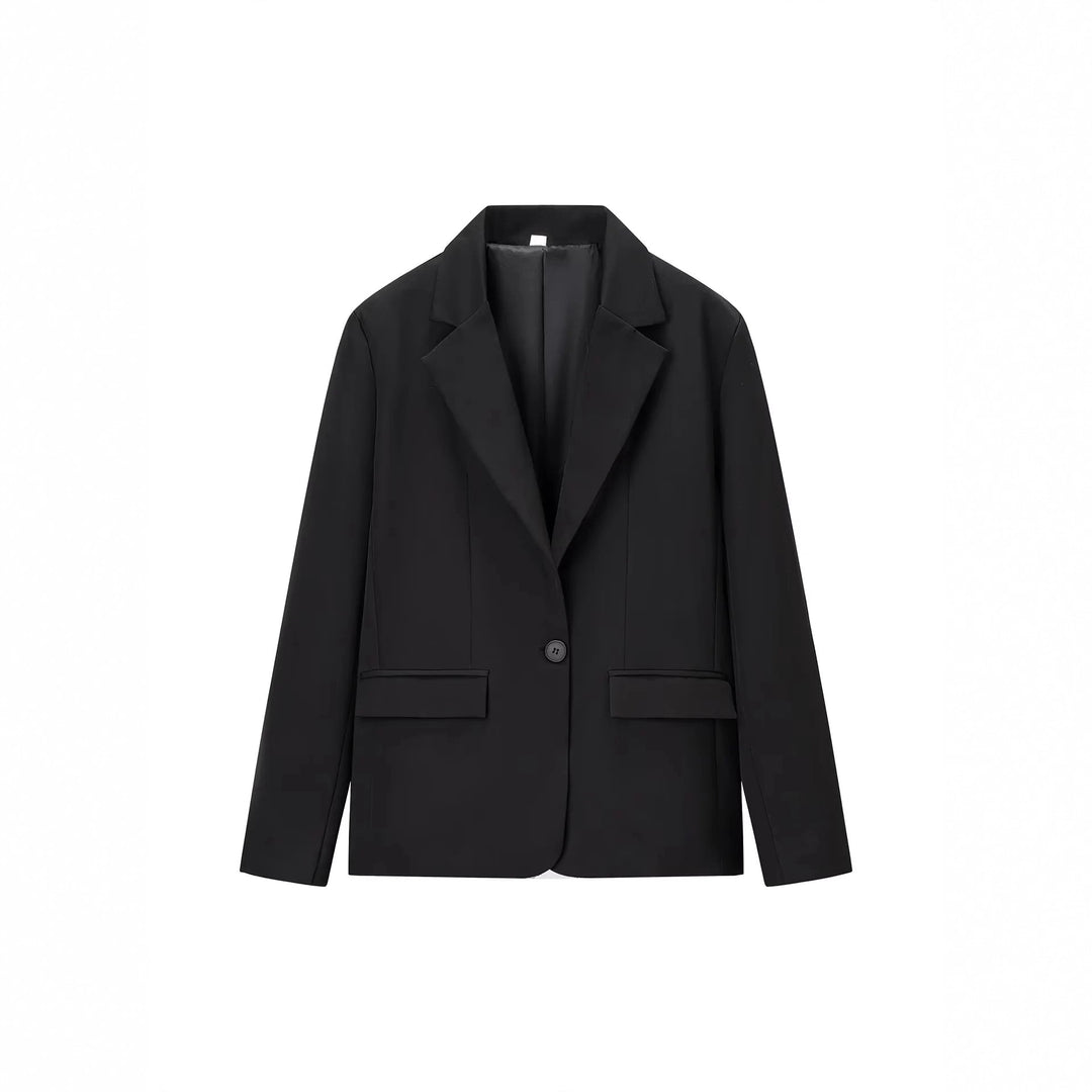 Damer elegant kostymset med figursydd blazer och vida byxor Mirla-Eva Jonsson