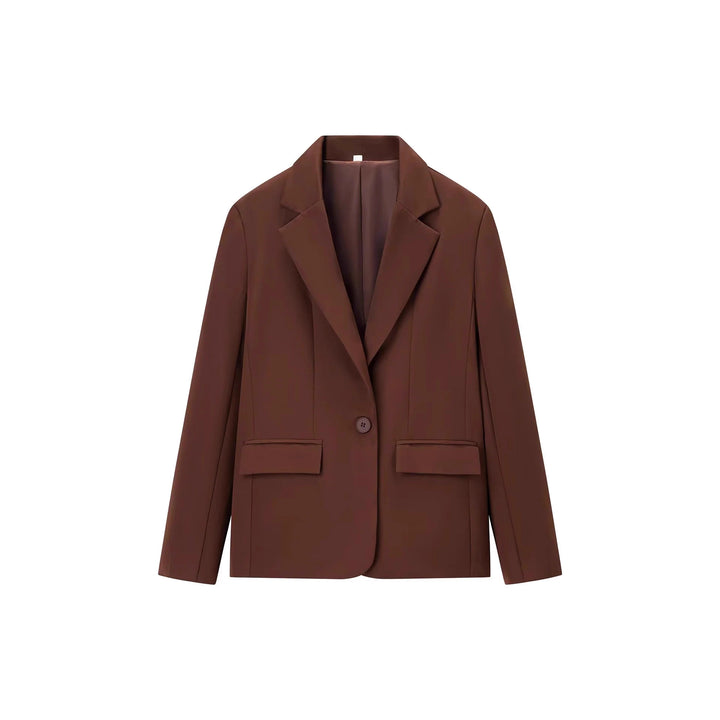 Damer elegant kostymset med figursydd blazer och vida byxor Mirla-Eva Jonsson
