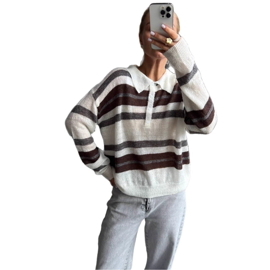 Damer elegant långärmad blus med knappslå och lös passform Mirla-Eva Jonsson