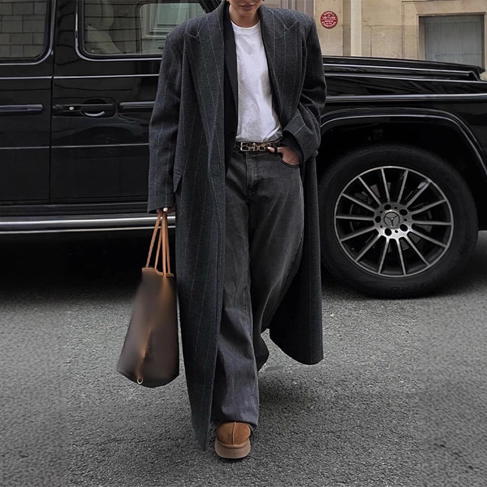 Damer elegant långskuren blazer Mirla-Eva Jonsson