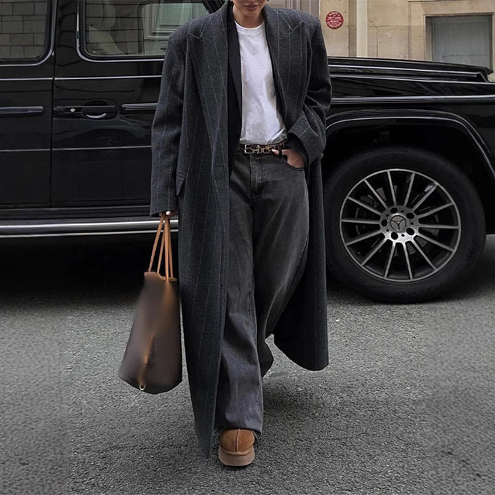 Damer elegant långskuren blazer Mirla-Eva Jonsson