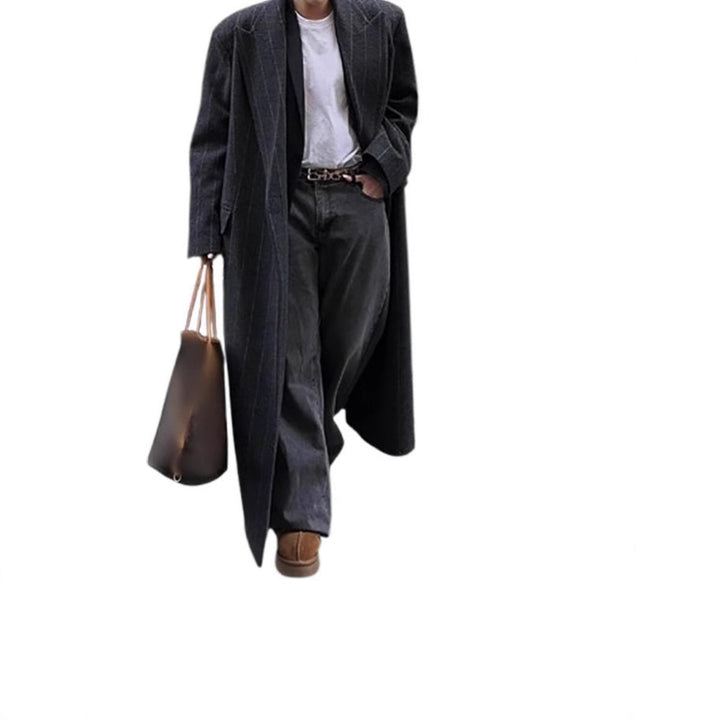 Damer elegant långskuren blazer Mirla-Eva Jonsson
