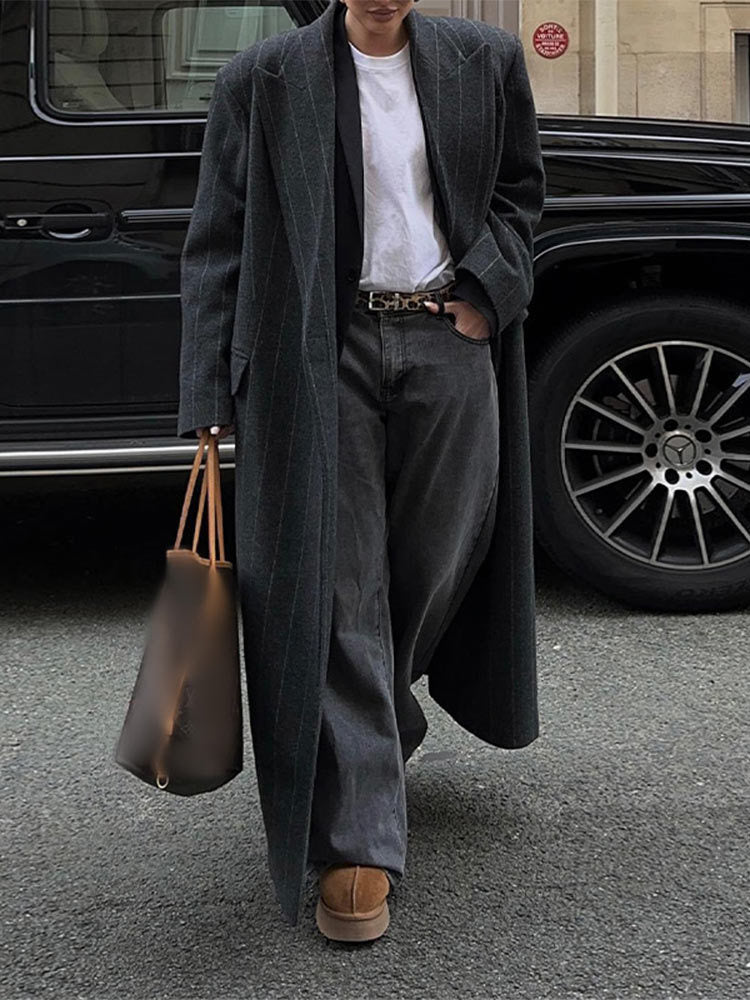 Damer elegant långskuren blazer Mirla-Eva Jonsson