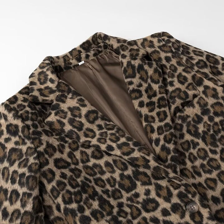 Damer elegant leopardblazerjacka Mirla-Eva Jonsson