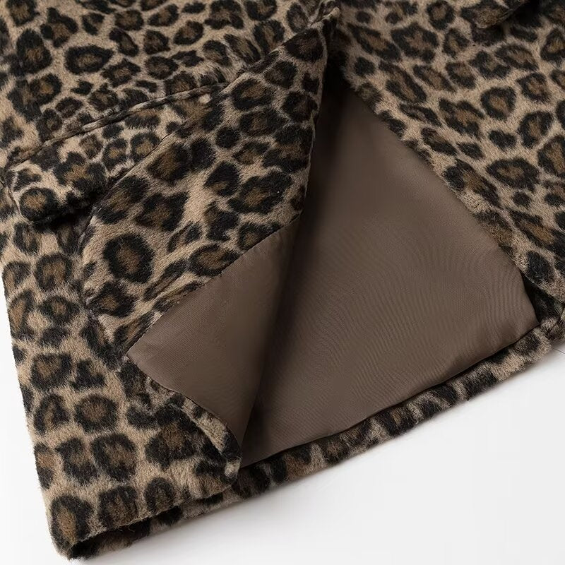 Damer elegant leopardblazerjacka Mirla-Eva Jonsson