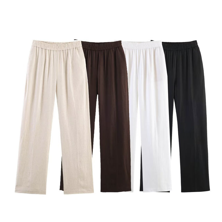 Damer elegant lös lockig Culotte med elastisk midja Mirla-Eva Jonsson