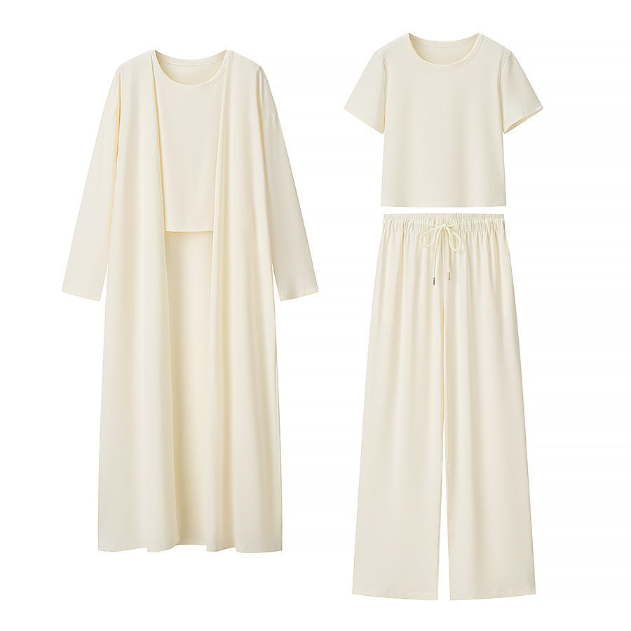 Damer elegant lounge-set med cardigan och T-shirt Mirla-Eva Jonsson
