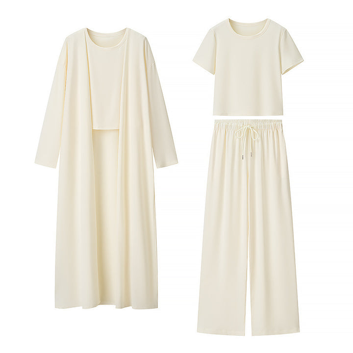 Damer elegant lounge-set med cardigan och T-shirt Mirla-Eva Jonsson