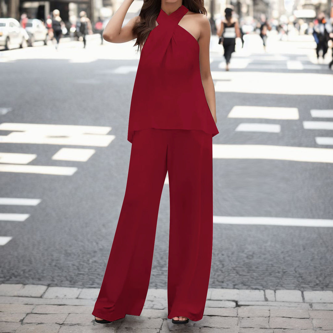Damer elegant luftig byxdress-set Mirla-Eva Jonsson