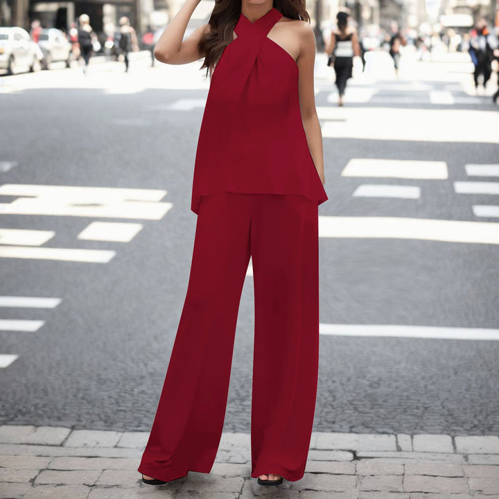 Damer elegant luftig byxdress-set Mirla-Eva Jonsson