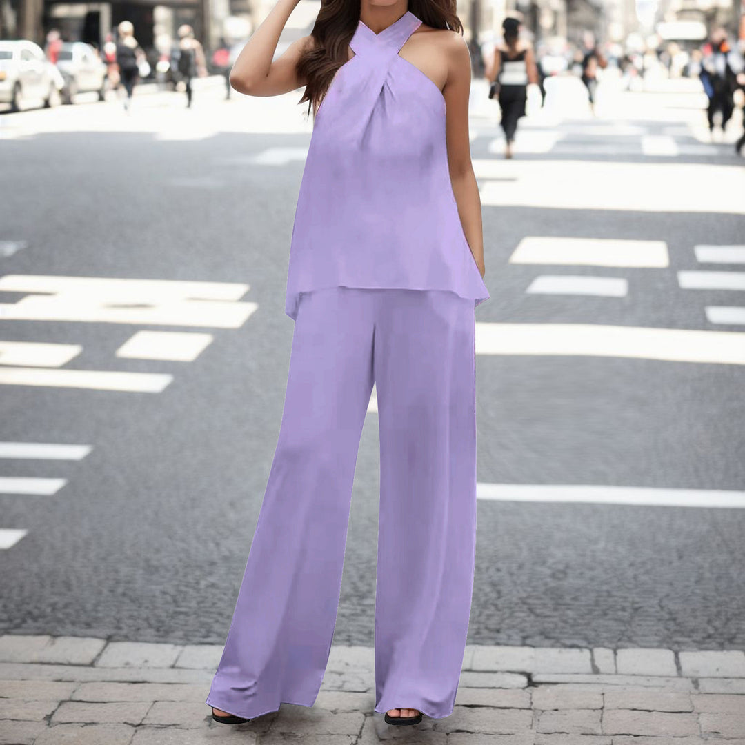 Damer elegant luftig byxdress-set Mirla-Eva Jonsson