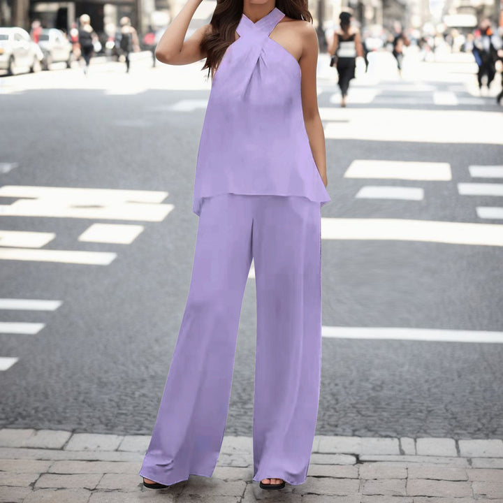 Damer elegant luftig byxdress-set Mirla-Eva Jonsson