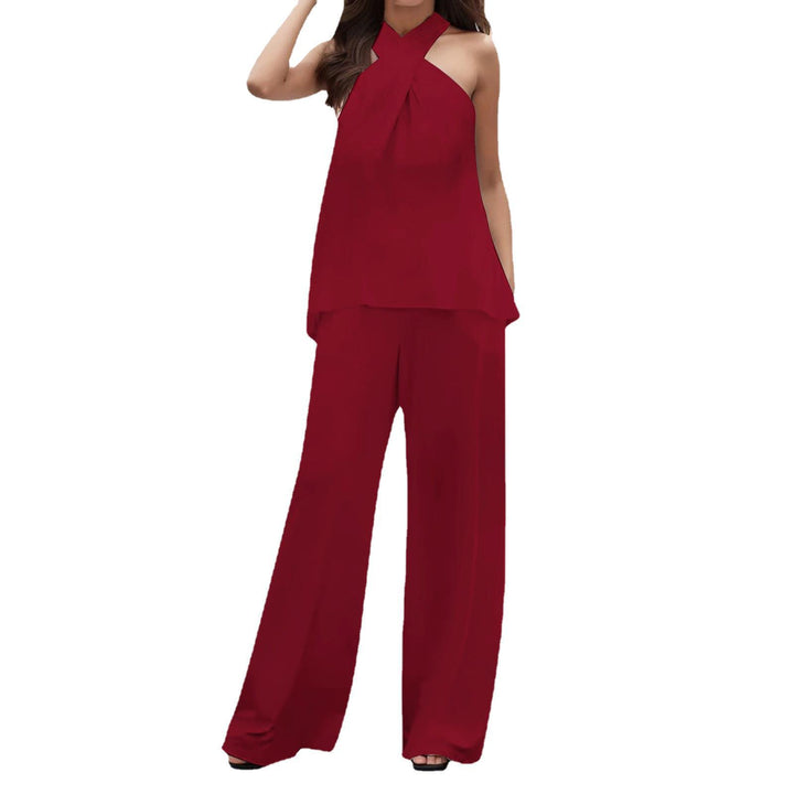 Damer elegant luftig byxdress-set Mirla-Eva Jonsson