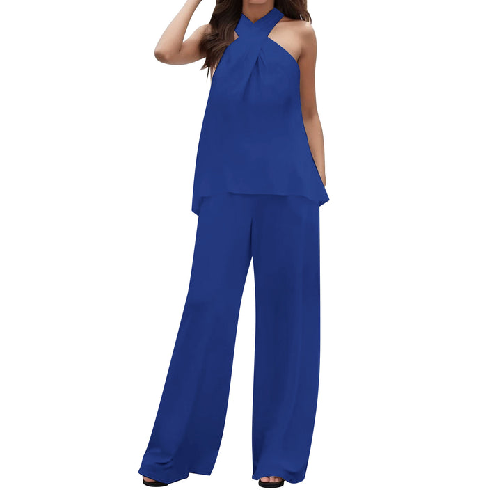 Damer elegant luftig byxdress-set Mirla-Eva Jonsson