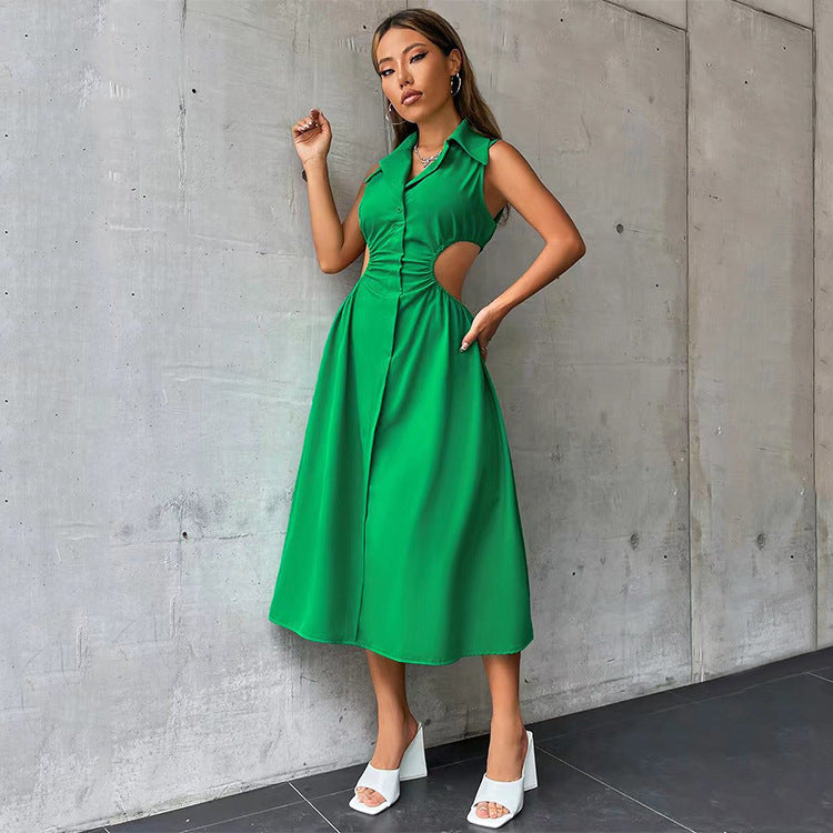 Damer elegant maxiklänning med figursydd design och raffinerade cut-outs Eva Jonsson-Eva Jonsson