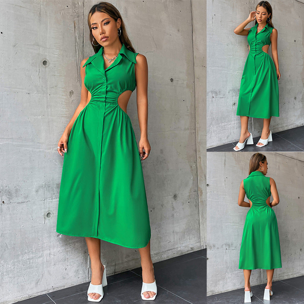 Damer elegant maxiklänning med figursydd design och raffinerade cut-outs Eva Jonsson-Eva Jonsson
