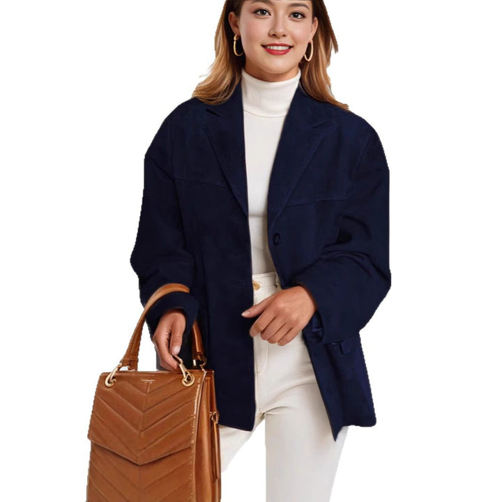 Damer elegant mocka blazer Mirla-Eva Jonsson