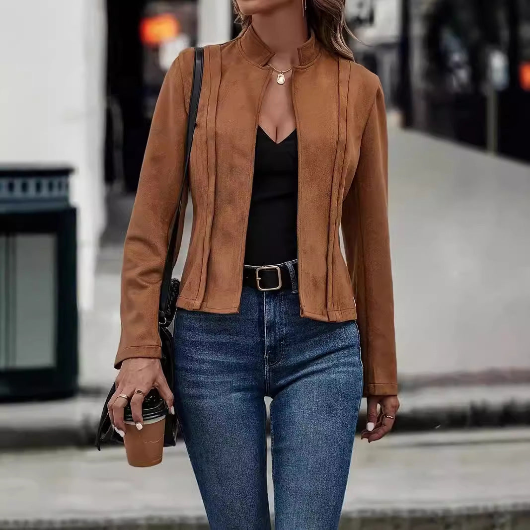 Damer elegant mockaläderjacka Mirla-Eva Jonsson