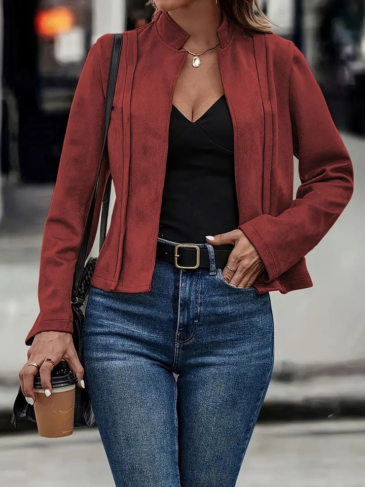 Damer elegant mockaläderjacka Mirla-Eva Jonsson