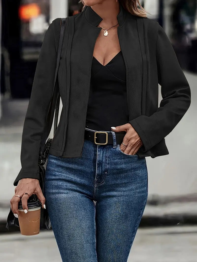 Damer elegant mockaläderjacka Mirla-Eva Jonsson