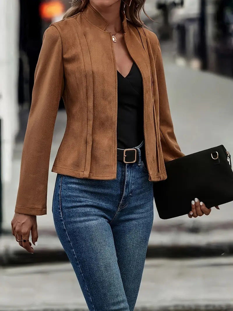 Damer elegant mockaläderjacka Mirla-Eva Jonsson