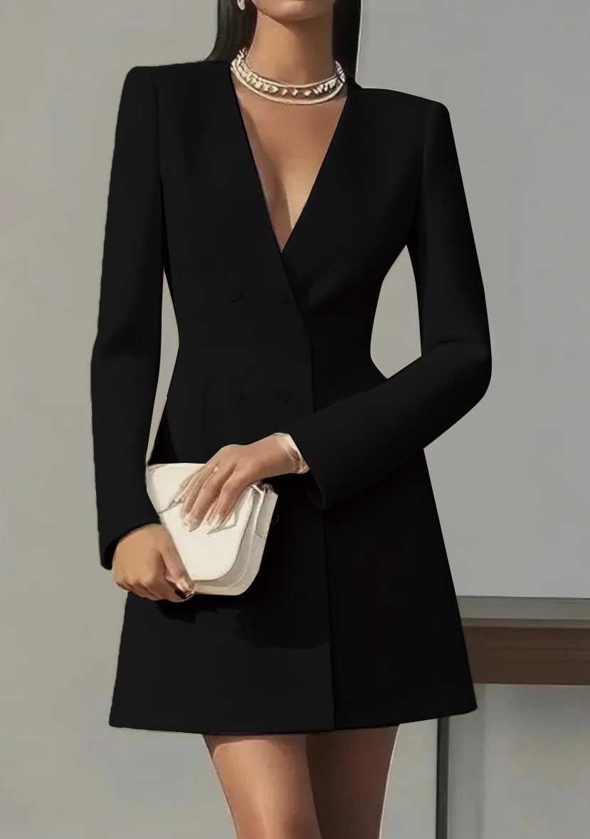 Damer elegant mode Blazer-klänning Mirla-Eva Jonsson