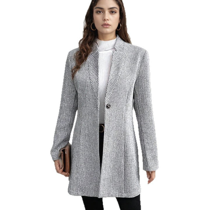 Damer elegant och bekväm blazer med strukturerad design Mirla-Eva Jonsson