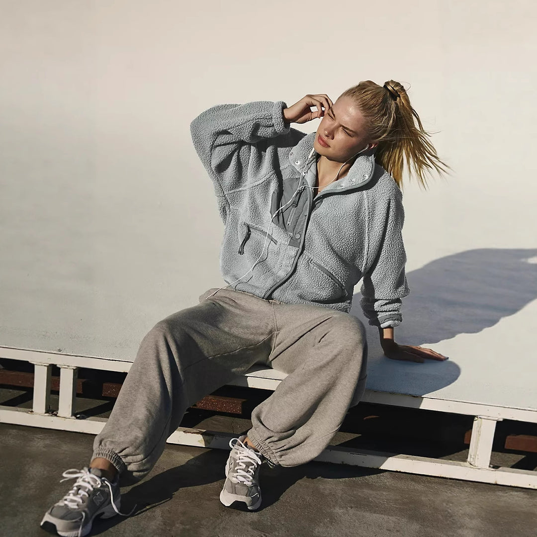 Damer elegant och bekväm fleecejacka Mirla-Eva Jonsson
