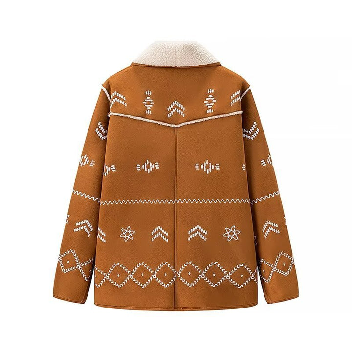 Damer elegant och bekväm oversize-jacka med blommönster Mirla-Eva Jonsson