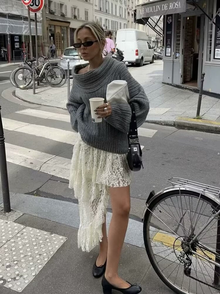 Damer elegant och bekväm rullkrage tröja Mirla-Eva Jonsson