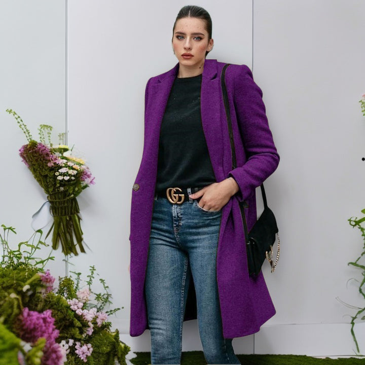 Damer elegant och bekväm ullkappa Mirla-Eva Jonsson