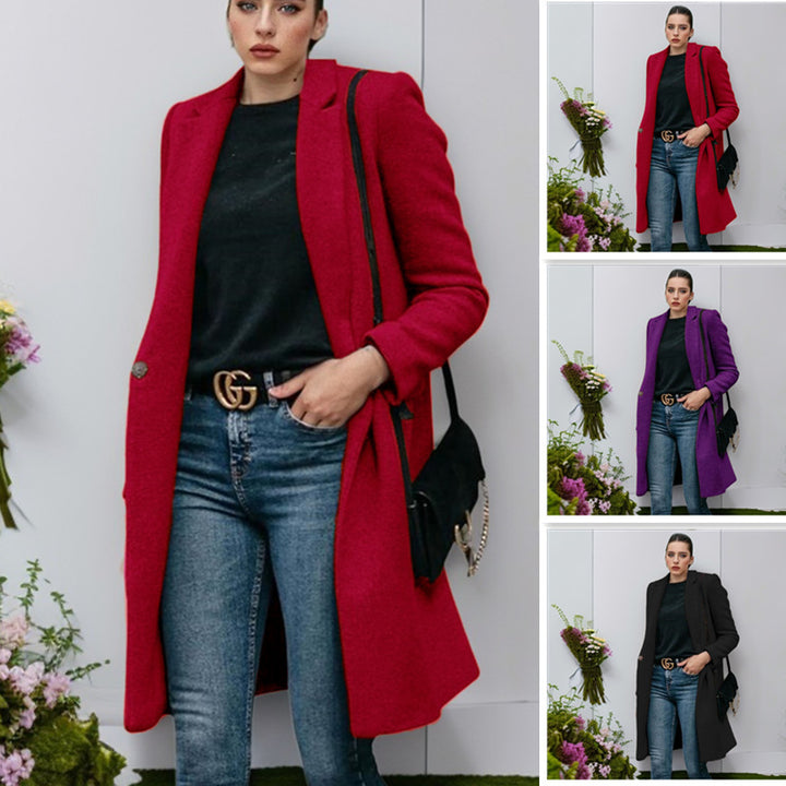 Damer elegant och bekväm ullkappa Mirla-Eva Jonsson