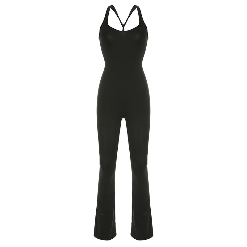 Damer elegant och figurformad jumpsuit med smal ben Mirla-Eva Jonsson