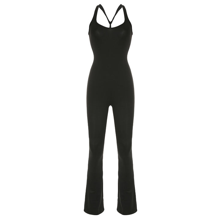 Damer elegant och figurformad jumpsuit med smal ben Mirla-Eva Jonsson