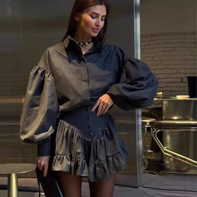 Damer elegant och flödande tvådelat set Mirla-Eva Jonsson
