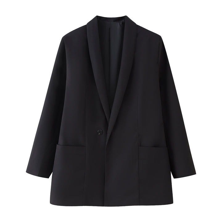 Damer elegant och jaquardvävd blazer Mirla-Eva Jonsson
