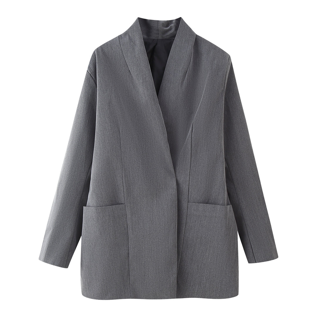 Damer elegant och jaquardvävd blazer Mirla-Eva Jonsson