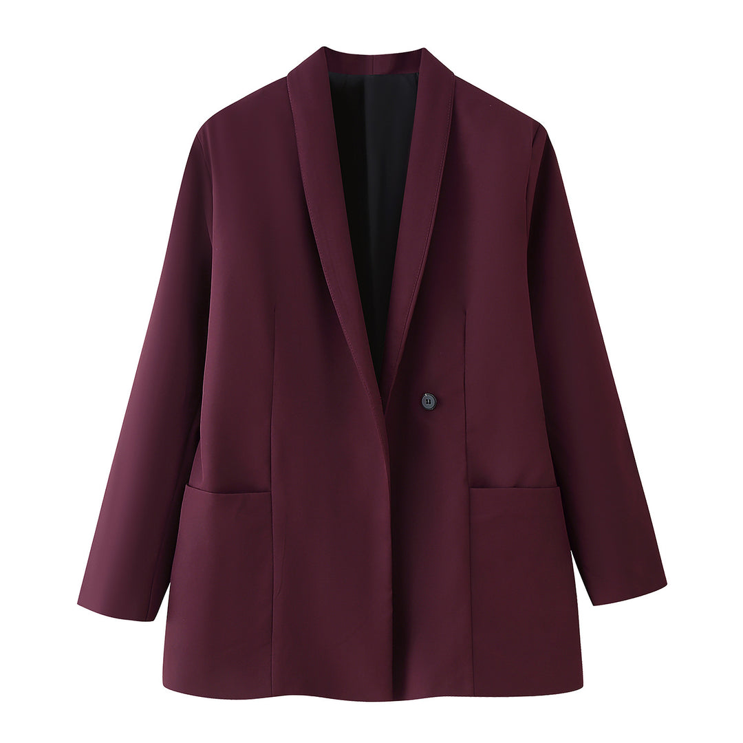 Damer elegant och jaquardvävd blazer Mirla-Eva Jonsson