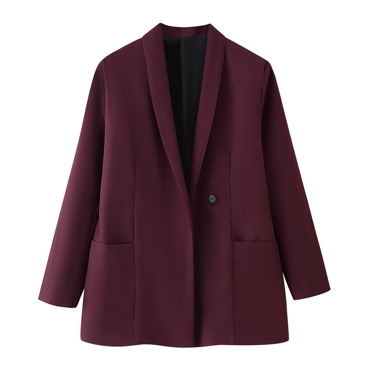 Damer elegant och jaquardvävd blazer Mirla-Eva Jonsson