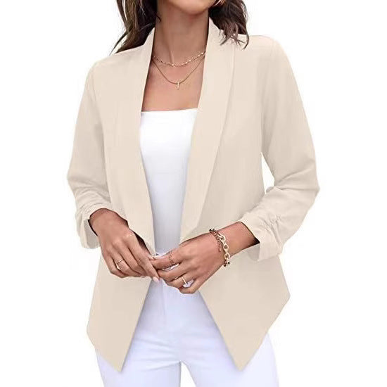 Damer elegant och luftig blazer med asymmetrisk skärning Mirla-Eva Jonsson