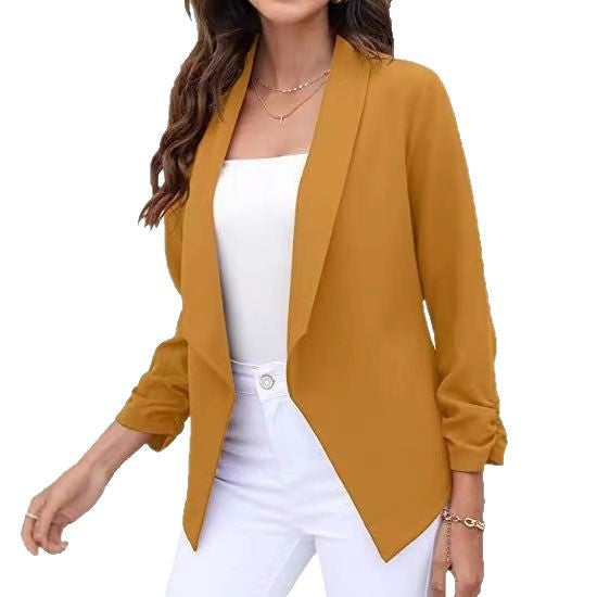 Damer elegant och luftig blazer med asymmetrisk skärning Mirla-Eva Jonsson